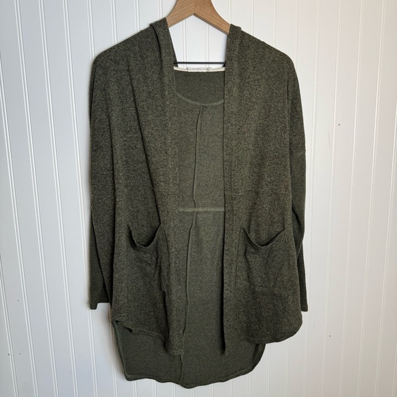 Urban Outfitters Sweaters - Out From Under Urban Outfitters Green Hooded Open Cardigan Women’s Size Small
